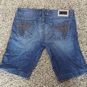 Denim Bermuda shorts